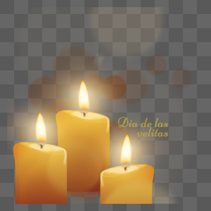黄色浪漫燃烧的蜡烛图片