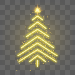 圣诞灯效金色条纹装饰图片