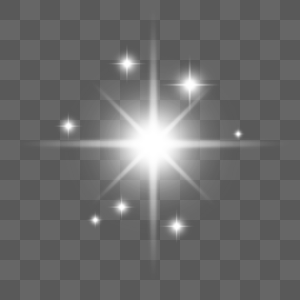 星星闪亮白色光影十字高清图片