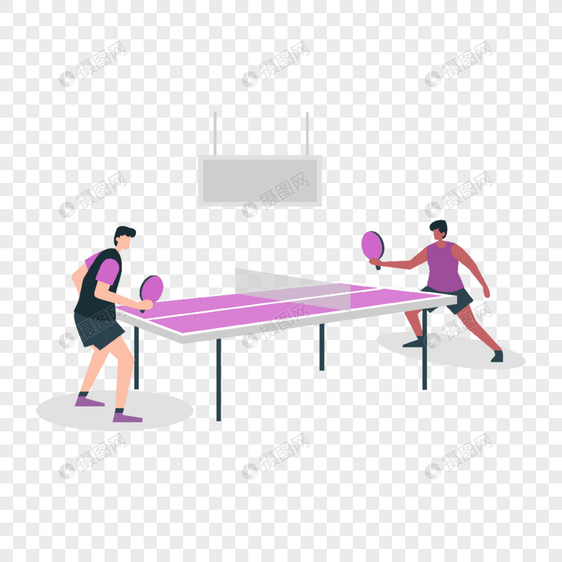乒乓球运动插画乒乓球比赛计分器图片