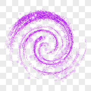 紫色漩涡状闪光光效抽象笔刷图片