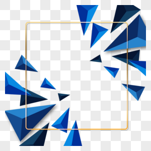 立体几何三角形边框图片