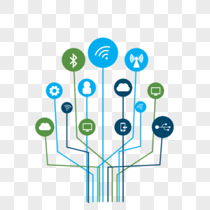 信息技术云计算树状图片