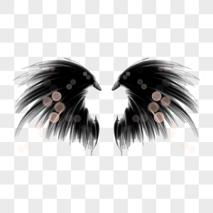 黑色恶魔魔鬼天使羽毛翅膀高清图片