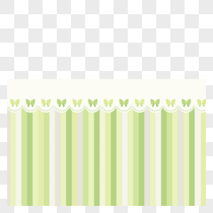 蝴蝶结装饰绿色条纹拼色婴儿可爱边框图片