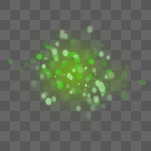 抽象光效多层绿色光效圆点图片