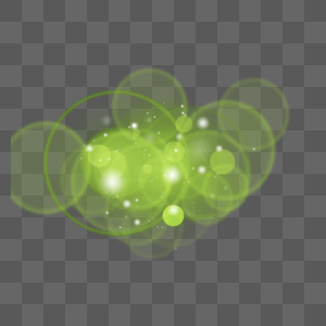 绿色层叠绿色圆圈抽象光效图片