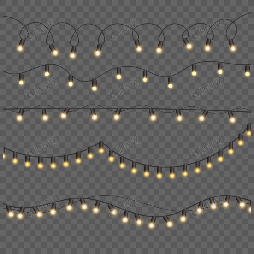 圣诞灯串可爱随意装饰灯图片