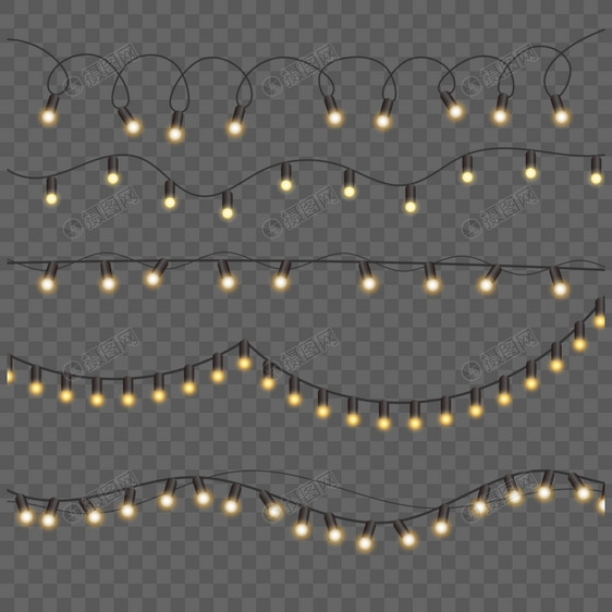 圣诞灯串可爱随意装饰灯图片