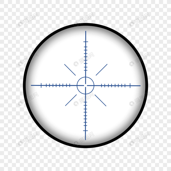 分划板十字准线瞄准镜图片