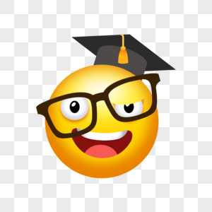 可爱卡通毕业生学校emoji表情图片