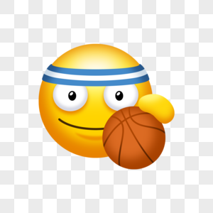 可爱卡通篮球体育学校emoji表情图片