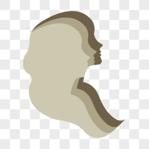 人脸重叠抽象侧脸免费下载高清图片人脸极简主义艺术抽象免费下载高清