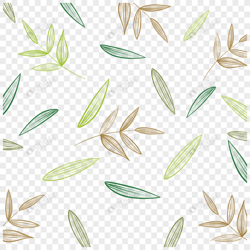 竹叶装饰图片