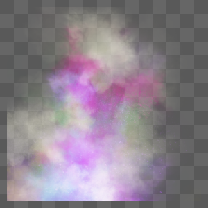 半透明粉色混色抽象水彩爆炸烟雾图片