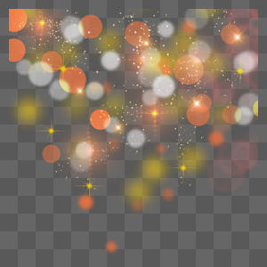 橙色灯光抽象光效颗粒图片