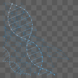 螺旋dna分子几何抽象光效蓝色医疗科学图片