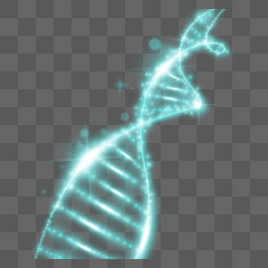 dna分子结构绿色闪光螺旋图片