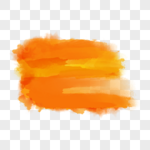 笔刷晕染渐变水彩橙色图片
