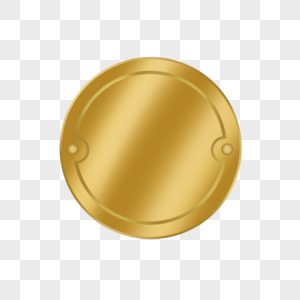 金属板金色牌匾圆形徽章图片