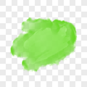 绿色水彩墨痕不规则形状水彩污渍图片