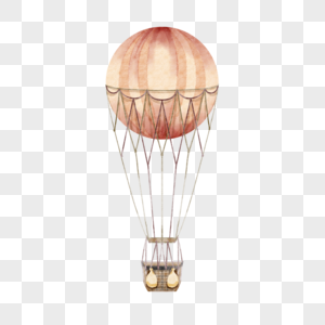 可爱飞行工具热气球图片