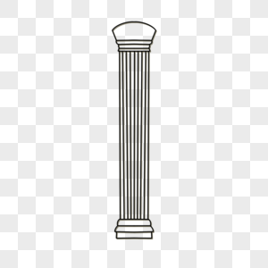古希腊装饰建筑多利克柱子图片