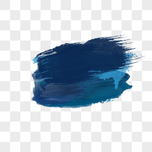 创意蓝色质感油画笔刷高清图片