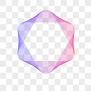 三角六边形紫色规则几何抽象渐变图片