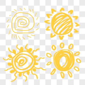 可爱艺术涂鸦太阳图片
