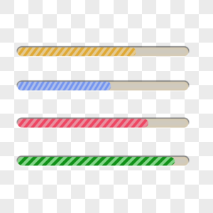 页面等待图标标签彩虹色进度条高清图片