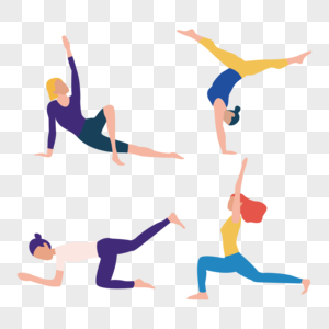 练习瑜伽运动瑜伽姿势动作图片