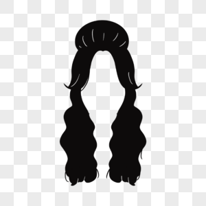 长发造型女士黑发图片
