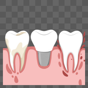 牙齿口腔卫生矢量元素图片