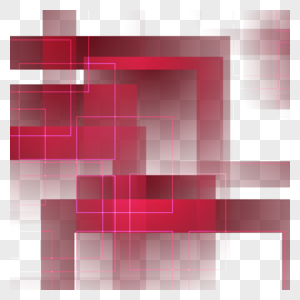红色几何抽象商务边框图片