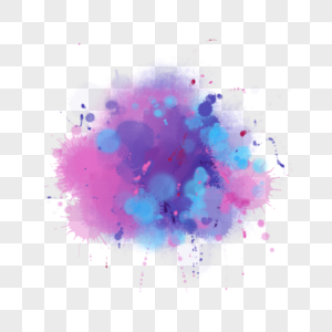 污渍飞溅喷洒抽象水彩紫色图片