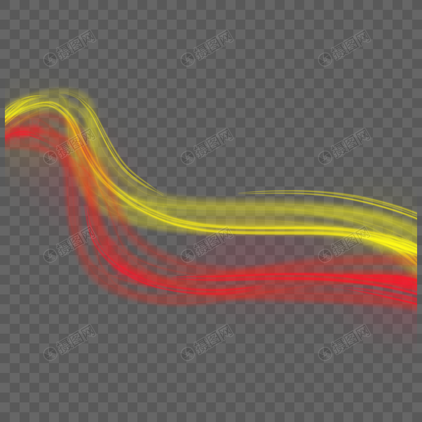 抽象运动模糊光效红黄色渐变图片