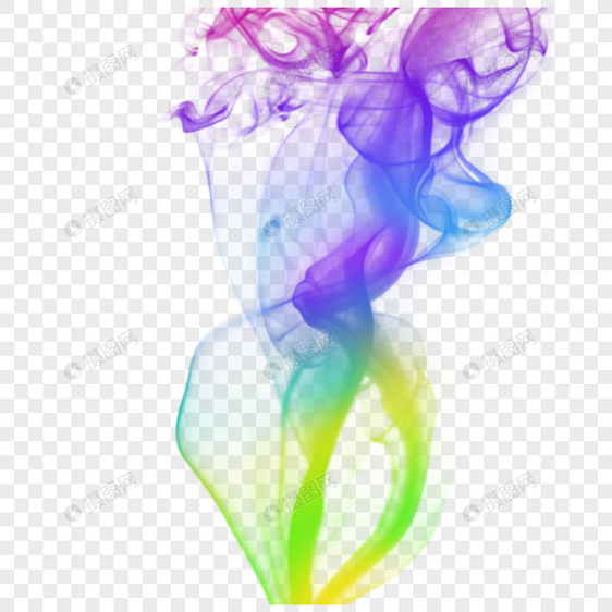 彩色抽象烟雾图片