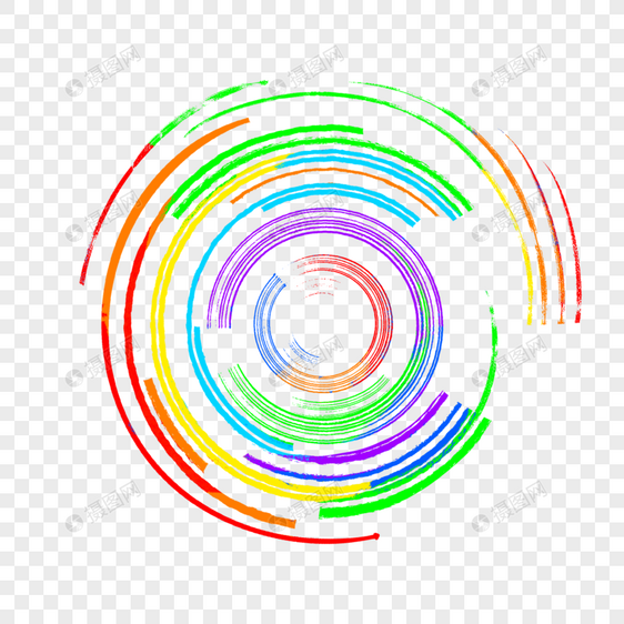 水彩飞溅圆圈边框彩虹颜料图片