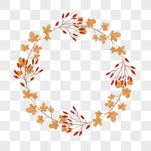 感恩节秋季枫叶金线树叶边框图片