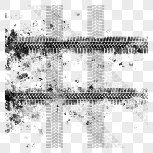 轮胎轨道痕迹图片