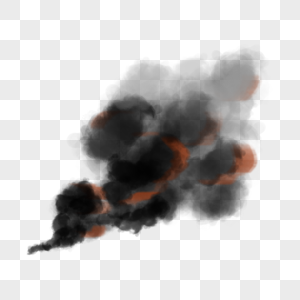 黑色爆炸烟雾图片