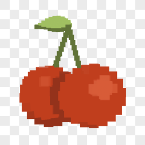 像素游戏水果红色樱桃图片