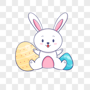 复活节卡通可爱兔子图片