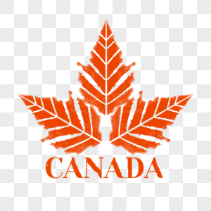 加拿大红色标志高清图片