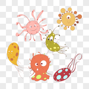 可爱的微生物菌群图片