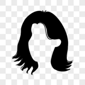 创意假发女士发型黑色长发图片