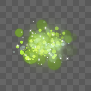深绿色模糊圆球抽象光效图片