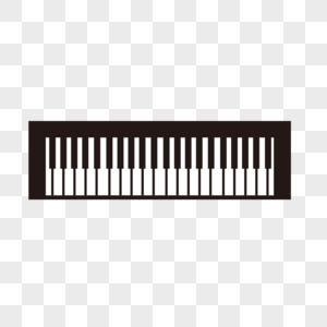 线稿音乐器材黑白电子琴图片