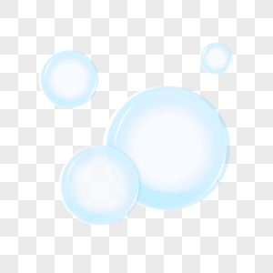透明矢量氧气气泡图片